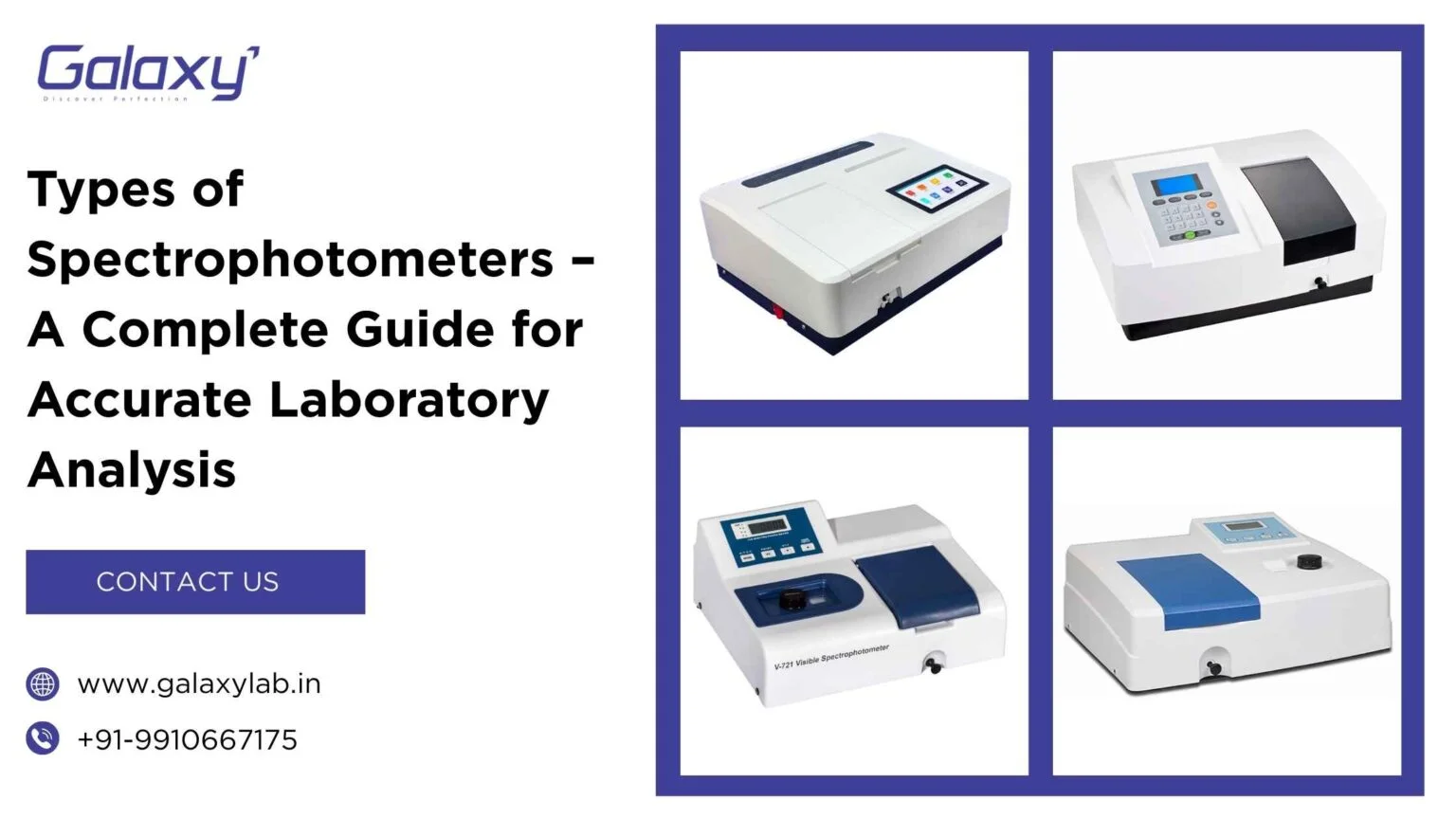 Types of Spectrophotometers – A Complete Guide for Accurate Laboratory Analysis