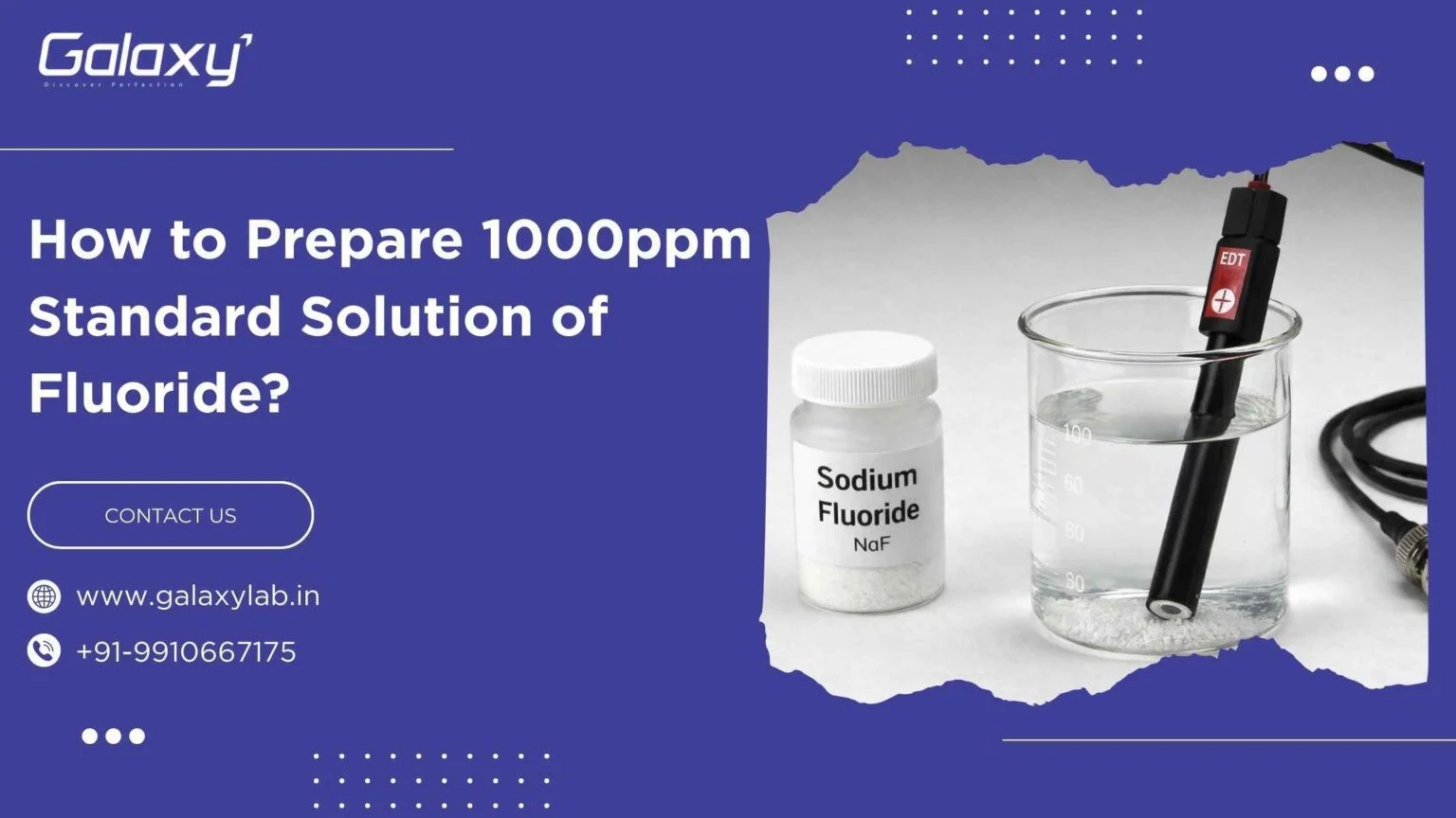 How to Prepare 1000ppm Standard Solution of Fluoride?