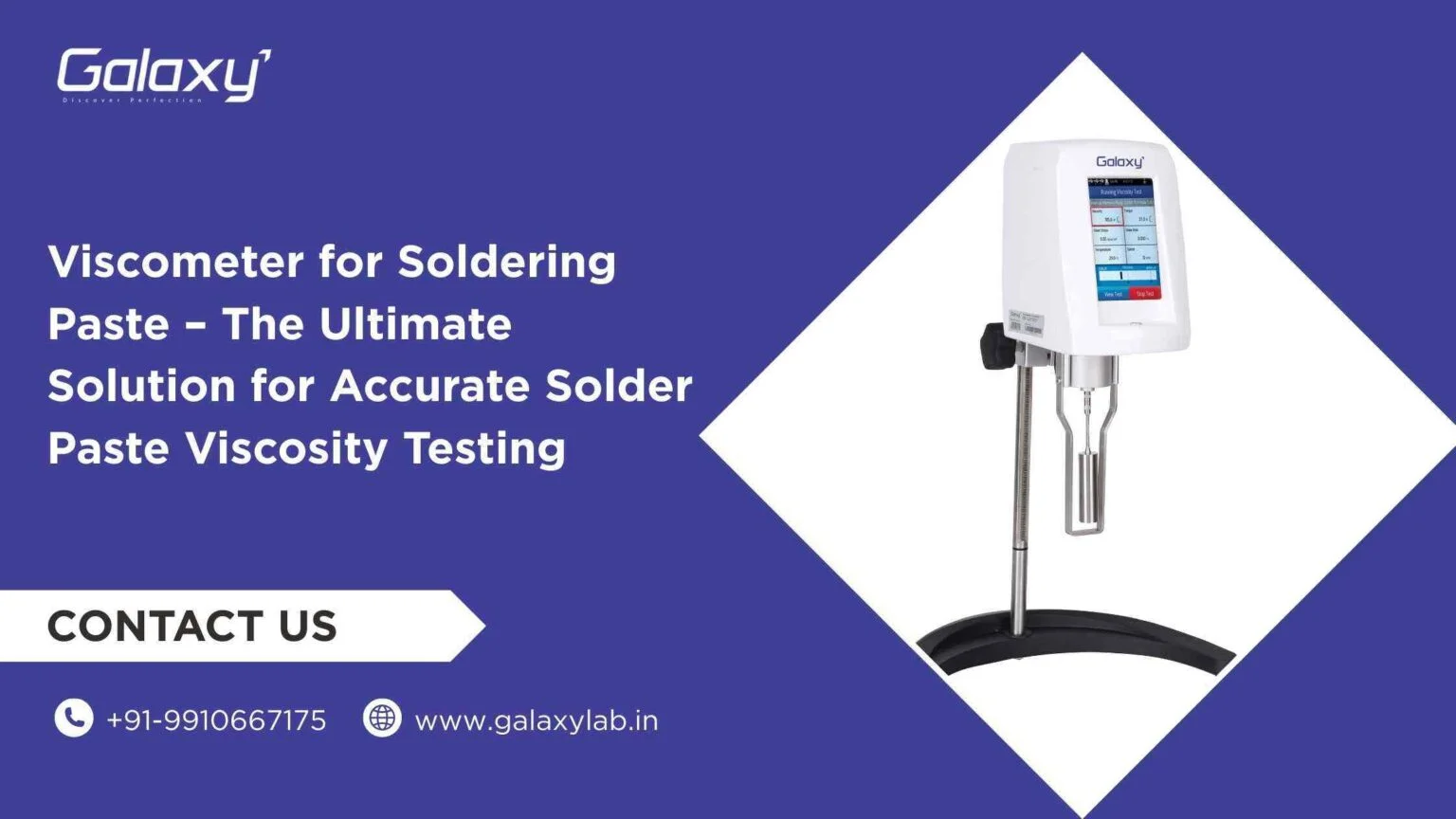Viscometer for Soldering Paste – The Ultimate Solution for Accurate Solder Paste Viscosity Testing